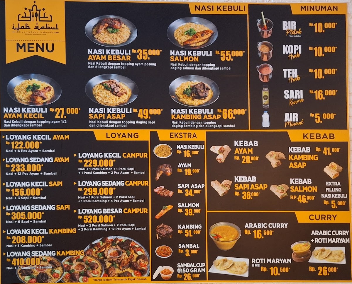 Kebuli Ijab Qabul Denpasar Menu - Image 2